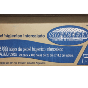 PAP HIG INTERCALADO SOFT CLEAN 4000 USOS 8000 HOJAS