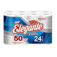 PAP HIGIENICO ELEGANTE X 50 MTS