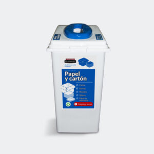 RECIPIENTE ADOSABLE X 60 LTS PAPEL/CARTON AZUL COD 0662