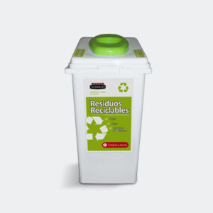 RECIPIENTE ADOSABLE X 60 LTS RECICLADO VERDE COD 0683