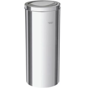 CESTO ACERO INOXIDABLE X 40 LTS TAPA VAIVEN COD 3237