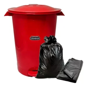RECIPIENTE X 34 CON TAPA PEDAL ROJO COD 3502