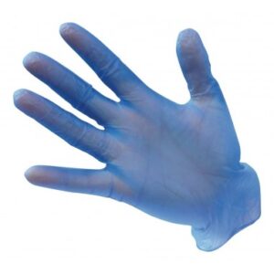 GUANTES VINILO GRANDE AZUL CJ X 100 UNIDADES COD 0795