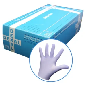 GUANTES NITRILO CHICOS AZULES CAJA X 100 UNIDADES COD 0726