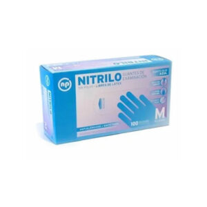 GUANTES NITRILO MEDIANO AZUL CK X 100 UNIDADES COD 0728