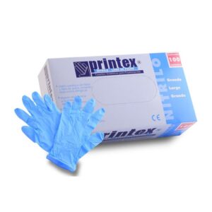 GUANTES NITRILO GRANDE AZUL CJ X 100 UNIDADES COD 0729