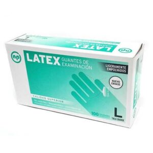 GUANTES LATEX 8-8 GRANDE CK X 100 UNIDADES COD 0764