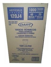 VASOS TERMICOS DESCARTABLES X 120CC CAJA X 1000 UNIDADES COD 3258