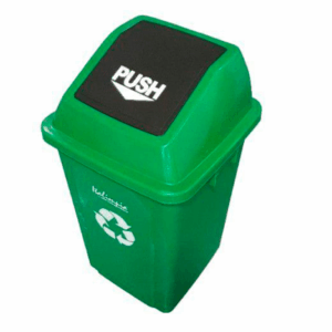 CESTO CON TAPA PUSH X 60 LTS VARIOS COLORES