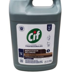 CIF REMOVEDOR DE CERAS PARA PISOS X 5 LTS COD 9174