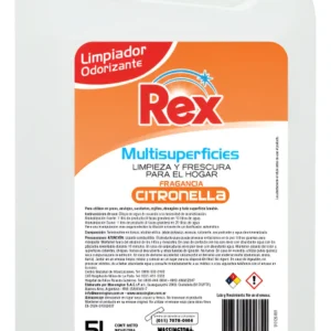 REX LIMPIADOR ODORIZANTE CITRONELLA X 5 LTS COD 3466